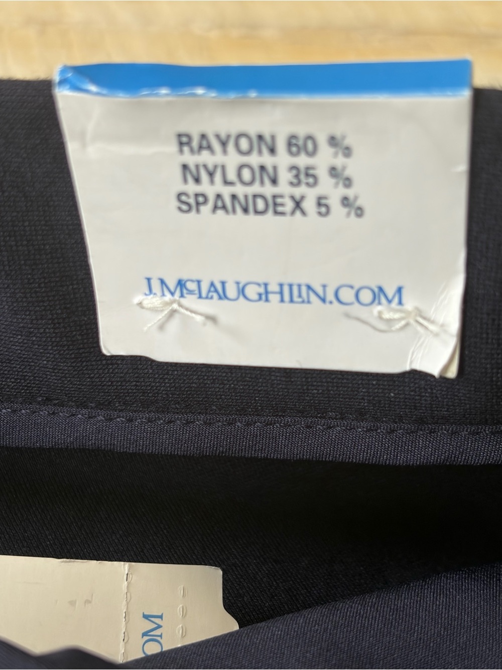 J. McLaughlin Christina Pants NWT size Small in Winter Navy Pull On Stretch - Picture 5 of 12
